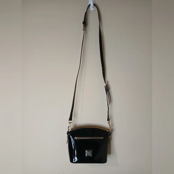 Dooney & Bourke Black Patent Leather Crossbody Bag - Picture 8 of 8